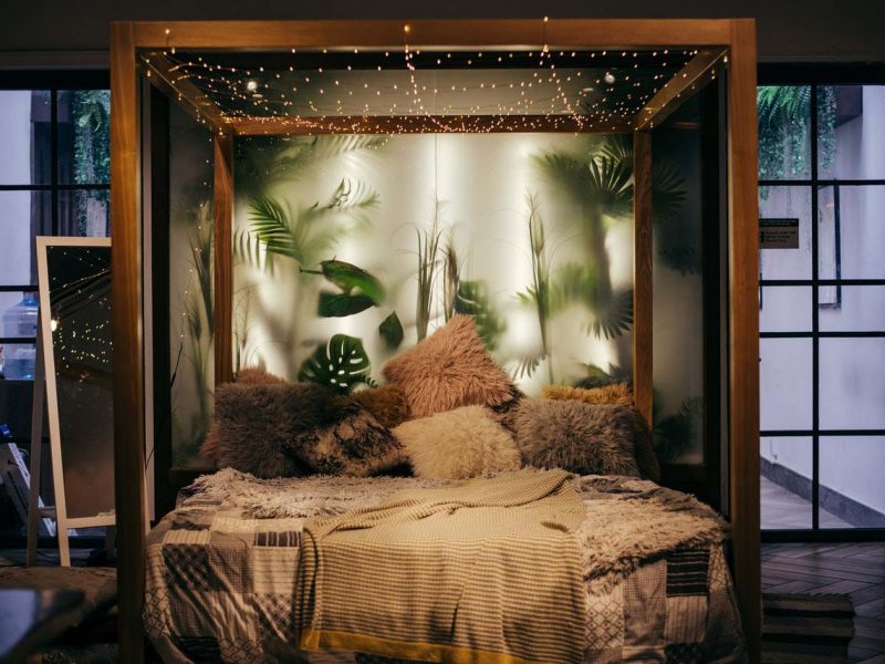 string-lights-hanged-on-bed-frame-1329711